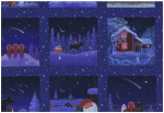 Snowy Scenes 5´´ Square Panel, 15 x 110 cm